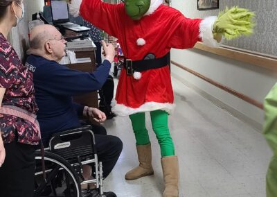 Skyline Terrace Nursing Home and Memory Lane Assisted Living Shenandoah Virginia Activities Christmas Grinch